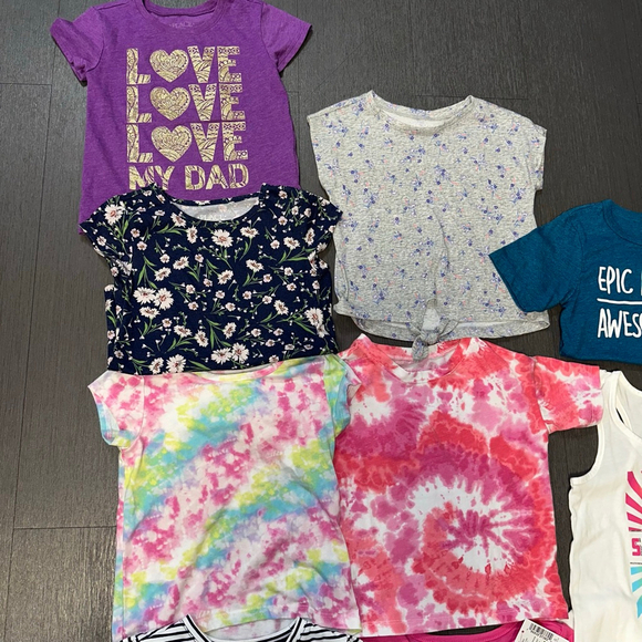 Lot of 13 Girl Size 4T Clothing Bundle Short Sleeve Summer Spring 2 NWT items - Picture 5 of 8